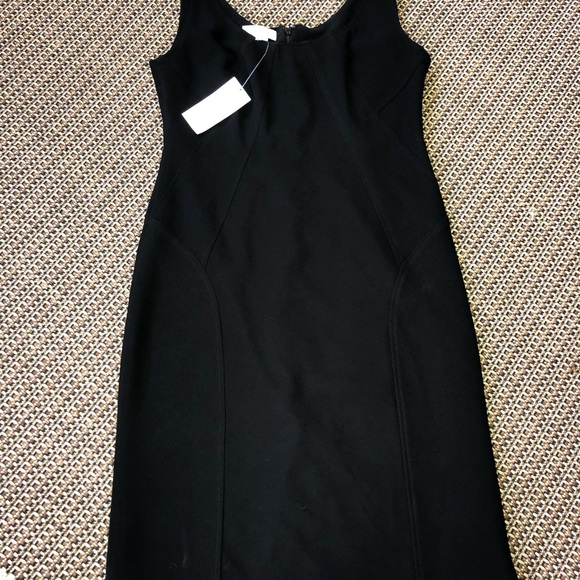 🖤NEW! Calvin Klein Classic Black Sleeveless Mid Length Dress LBD Size 4 - Picture 3 of 14